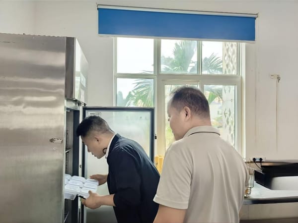 海口中心加强伙食安全保障