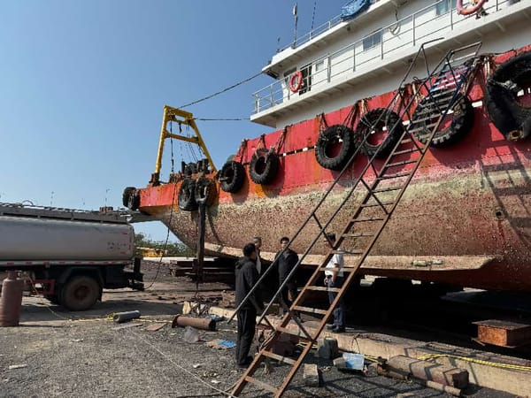 船舶大队一行四人前往南海现代修造船有限公司实地考察